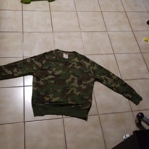 LEVI'S Camouflage Sweater L Army Green